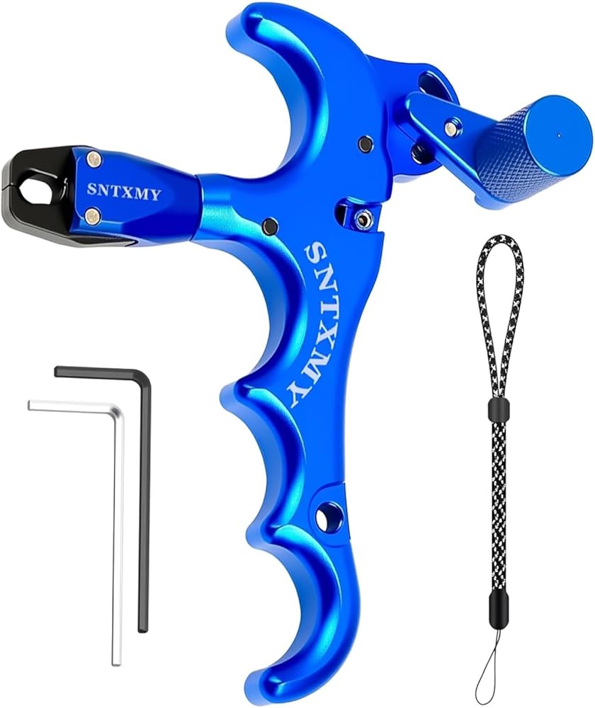 Amazon.co.jp: sntxmy ボウリリース コンパウンドボウ用 360度回転サム